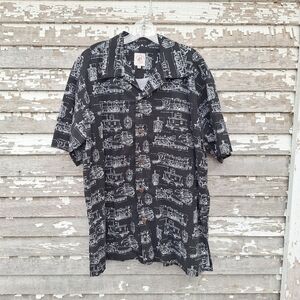 🌟 Max Boxxer Shirt Mens XL Locomotive Train Pattern Transportation